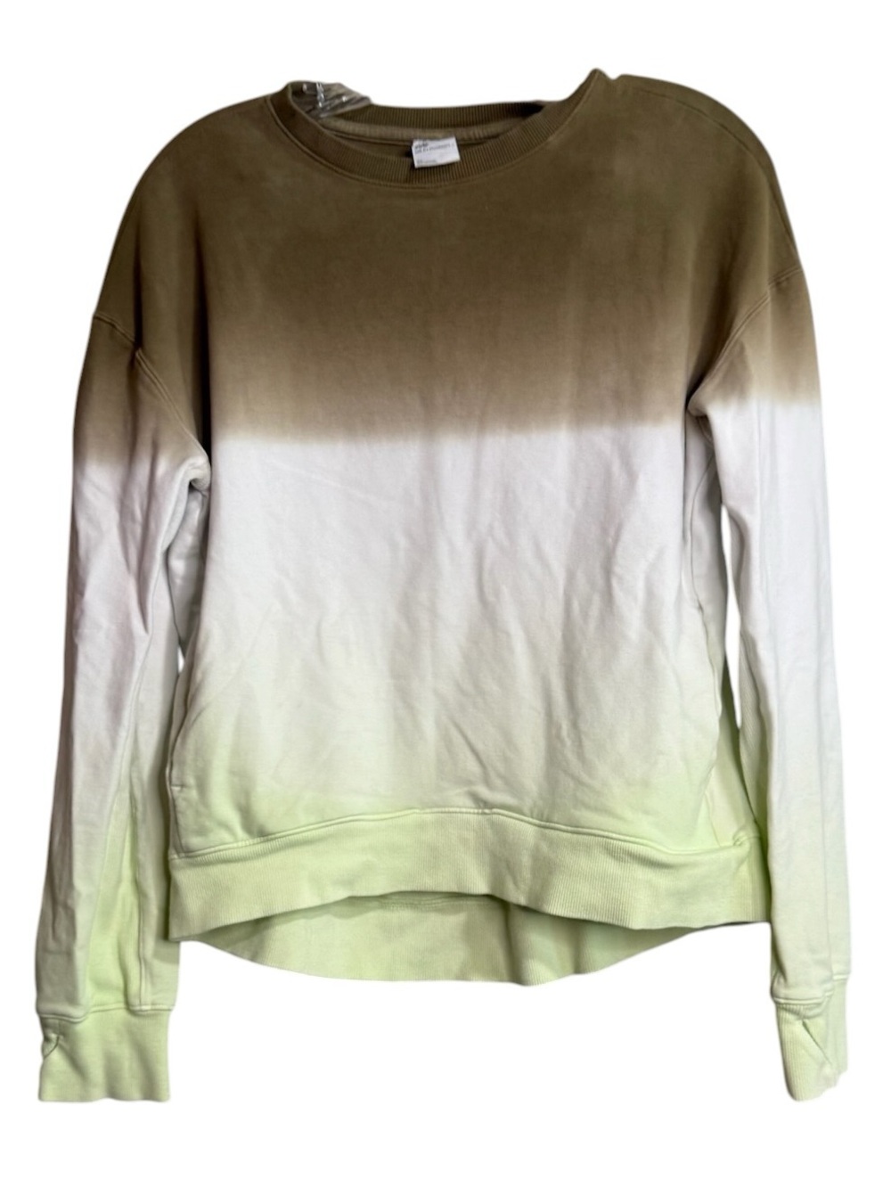 all in motion Crewneck Sweatshirt in Olive Green ombré